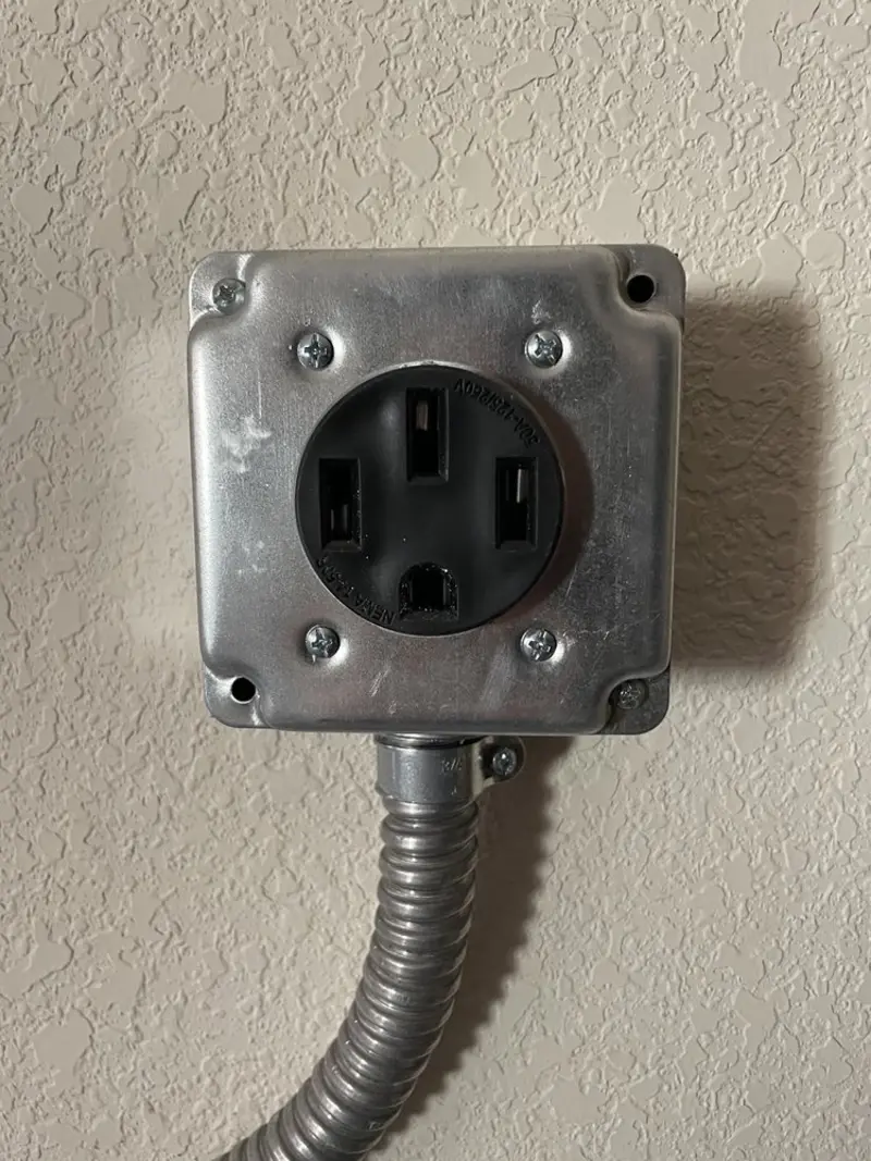 NEMA 14-50 outlet installed for Electrical Panel Upgrade in Norridge